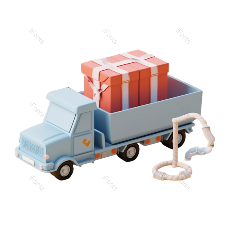 商品图片,卡通元素,插画PNG,物流免抠素材